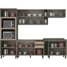 Cozinha Completa 7 Peças 12 Portas 100% MDF Aurora Espresso Móveis - 5