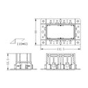 Ver imagem 2 de Moldura No-frame Nordecor 6681 para 2 Módulos Tap Branco