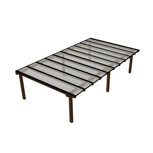 Kit Policarbonato Cristal 6mm 7,00m X 6,00m - Perfis Naturais