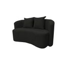 Ver imagem 4 de Sofá Decorativo Montreal 150cm Orgânico Bouclé Preto