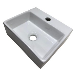 Cuba para Banheiro de Apoio La Bella Griffe 34x29cm Branco - Laguna