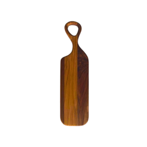 Tábua de Corte e Frios Oval – Madeira Teca 47x17x2cm