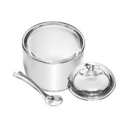 Açucareiro de Vidro C/colher Bird Transparente 150g Wolff - 3