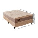 Ver imagem 3 de Cama Box Casal com Colchão Molas (138x188x72) Império Gazin Cr35391 Areia/bege