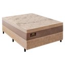 Ver imagem 1 de Cama Box Casal com Colchão Molas (138x188x72) Império Gazin Cr35391 Areia/bege