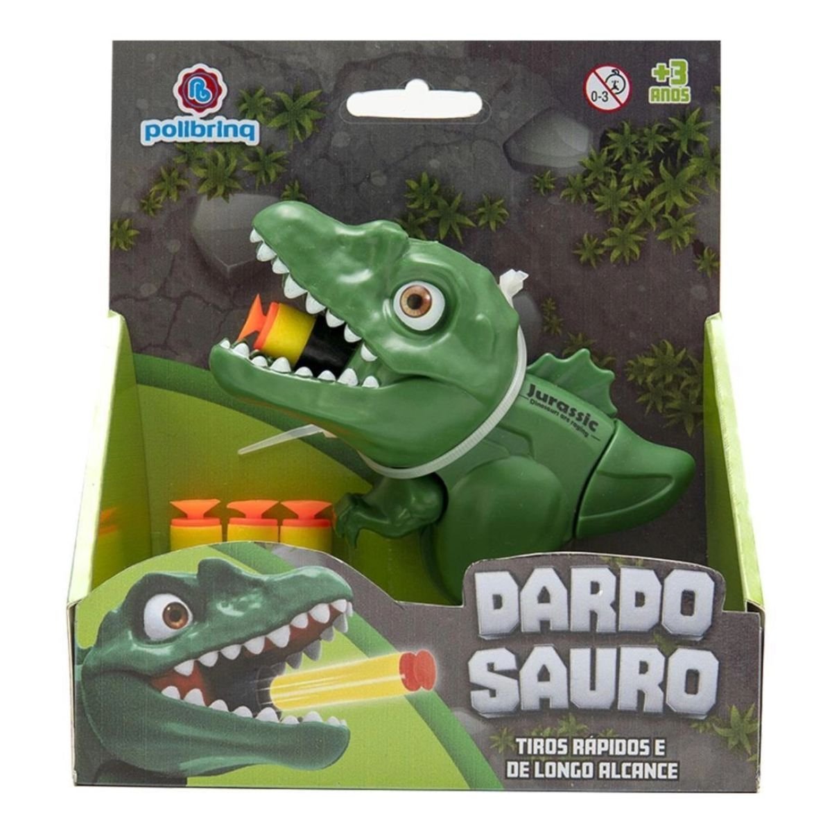Brinquedo Lança Dardos Dinossauro Dardo Sauro Cores Sortidas Macro Brinquedo An2014 - 5