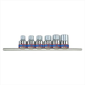 Jogo de Soquete Tipo Torx 1/2 Pol com 6 Peças - Kingtony