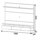 Ver imagem 2 de Painel para Tv Home Suspenso Ambiente Decore 1.8 Nature Off White - Imcal