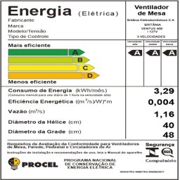 Ventilador Britânia Ventus 400 Turbo Maxx Force 6 127V - 4