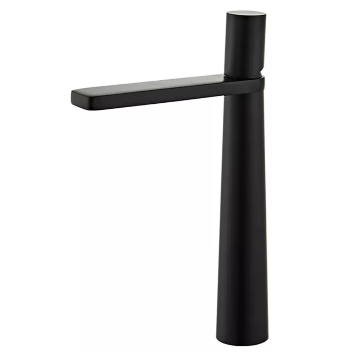 Torneira Misturador Monocomando Lavabo Alta Preta Metal Luxo