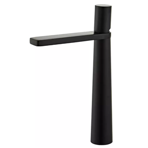 Torneira Slim Alta Monocomando P Cuba Lavatório Banheiro Lavabo Pia Preto Fosco Black Luxo Metal
