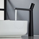 Ver imagem 2 de Torneira Slim Alta Monocomando P Cuba Lavatório Banheiro Lavabo Pia Preto Fosco Black Luxo Metal
