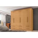 Ver imagem 3 de Guarda Roupa Casal Maximus 6 Portas 6 Gavetas Cinamomo Fosco - Zanzini