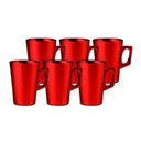 Ver imagem 1 de Conjunto de Caneca Barcelona 140ml 6 Peças Vermelho - Vermelho