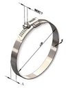 Ver imagem 6 de Abraçadeira Metalica para Duto Semi-Flexivel - 220 á 610mm - Fita 9/14 - Aço Carbono