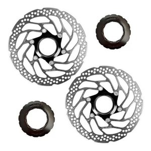 Par Disco de Freio Rotor Shimano Rt30 160mm Center Loc Cor Prata