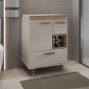 Ver imagem 2 de Gabinete Mariana C/pés 60 Cm - Fabribam