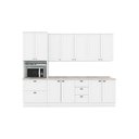 Ver imagem 1 de Cozinha Modulada Americana 7 Peças 2 Aéreos + 2 Balcões + 1 Paneleiro + 2 Complementos C5p63