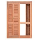Ver imagem 2 de Porta Janela Eucalipto Premium com Veneziana Pant e Caixilho Correr 140x213