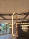 Ver imagem 2 de Pendente Oval Dourado 40cm Led 15w 3000k Bivolt Paris Luz