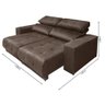 Sofá Retrátil Reclinável Istambul Mamflex Marrom Marrom - 3