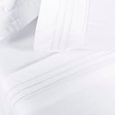 Ver imagem 3 de Jogo Cama Lençol Honore Casal Padrão Micro Percal 200 Fios C/ Detalhes Bordados 4 Peças - Branco