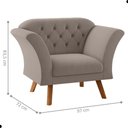 Ver imagem 4 de Jogo de Poltronas Doha Reclinável Tecido Inca Sépia com Pés Palito 97cm 2 Framar