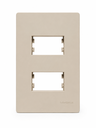 Ver imagem 1 de Placa+Suporte 4x2 2 Postos Infiniti Plus Duna Margirius Cor:Duna