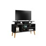 Rack Estante Sala para Tv até 42" Lyon Pés Palito Preto - 2