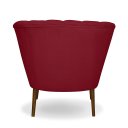 Ver imagem 4 de Poltrona Pétala Flor Decorativa Suede Vermelho