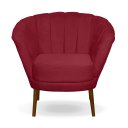 Ver imagem 5 de Poltrona Pétala Flor Decorativa Suede Vermelho