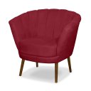 Ver imagem 2 de Poltrona Pétala Flor Decorativa Suede Vermelho