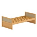 Ver imagem 2 de Cama Solteiro Infantil Madeira Maciça e Rattan Magna Kids Casatema MadeiraOriginals Marrom/Mel
