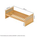 Ver imagem 3 de Cama Solteiro Infantil Madeira Maciça e Rattan Magna Kids Casatema MadeiraOriginals Marrom/Mel