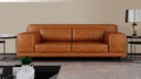 Ver imagem 7 de Sofá Decorativo Sala de Estar Living 3 Lugares 220cm Couro Soft Mel - Mozzelar