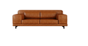 Ver imagem 1 de Sofá Decorativo Sala de Estar Living 3 Lugares 220cm Couro Soft Mel - Mozzelar