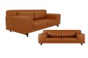 Ver imagem 5 de Sofá Decorativo Sala de Estar Living 3 Lugares 220cm Couro Soft Mel - Mozzelar