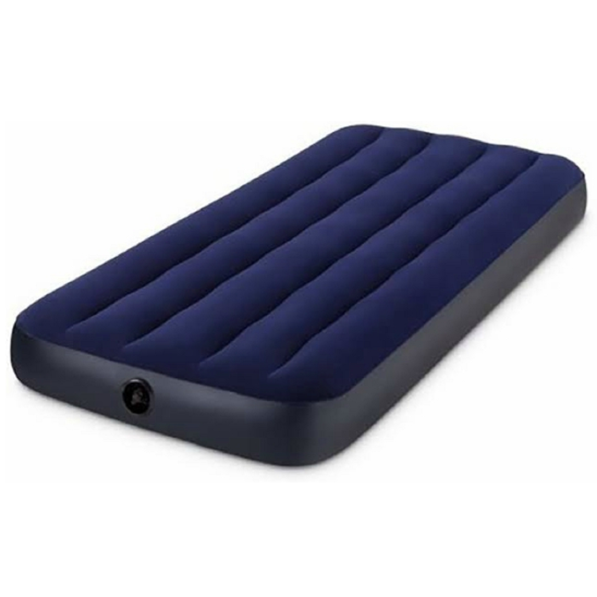 Colchão Inflável Solteiro Intex Fiber Tech 191x76x25cm 2un + Bomba Ar Manual Cor:azul - 3