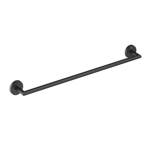Toalheiro em Barra 600mm Hotels Round Matte Black Roca Cód. A817574c40