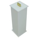 Ver imagem 1 de Porta Escova Elegance Decor Gold Branco
