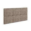 Ver imagem 1 de Painel de Cama Box Estofada Modulada Lucca (3un) Casal/queen - Suede Capuccino - Rufato
