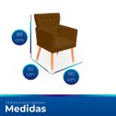 Ver imagem 6 de Poltrona Capitonê Clássica Confortável para Sala e Quarto Ana Suede