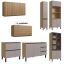 Ver imagem 5 de Cozinha Modulada Completa Plátano Quiditá 10 Peças Marrom Branco