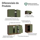 Ver imagem 6 de Armário de Cozinha Compacta 180cm Rustic/verde Vik Madesa