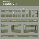 Ver imagem 3 de Armário de Cozinha Compacta 180cm Rustic/verde Vik Madesa