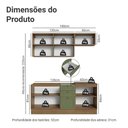 Ver imagem 5 de Armário de Cozinha Compacta 180cm Rustic/verde Vik Madesa