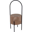 Ver imagem 1 de Cachepô Metal 50x18x18cm Bege Vaso Decorativo Planta