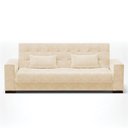 Ver imagem 4 de Sofá Cama Decorativo 210cm Beesley Suede Bege - Gran Belo