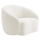 Ver imagem 3 de Kit Sofá 3 Lugares 200cm e 2 Poltronas Orgânico Luxo Recepção Sala de Estar e Tv Amore Bouclé Branco