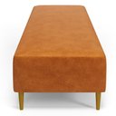 Ver imagem 6 de Puff Decorativo Sala de Estar Bali W01 Pés Palito 170x60cm Couríssimo Canela - Lyam Decor